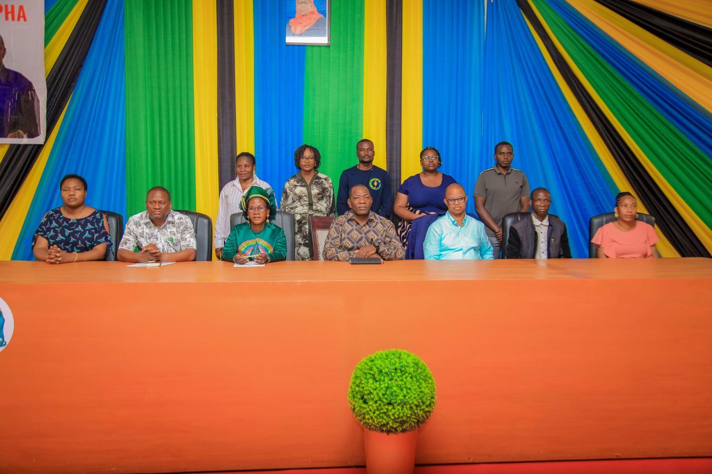 The leadership panel at a NACOPHA zonal meeting